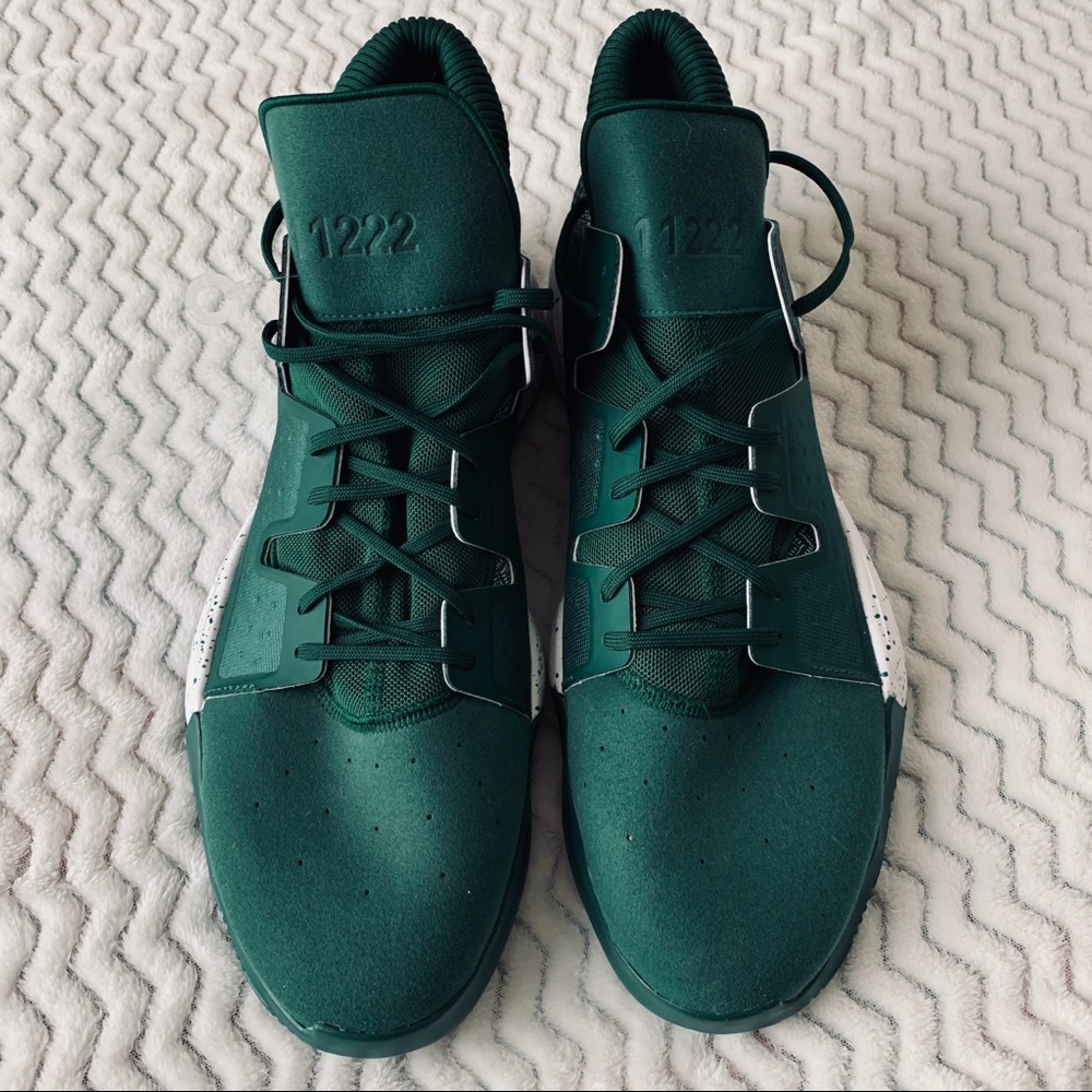 Adidas Green Brooklyn Basketball Shoes Sz 18